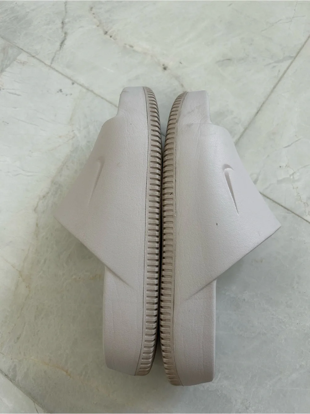 Nike Calm Slide Sandals in Barely Pinm